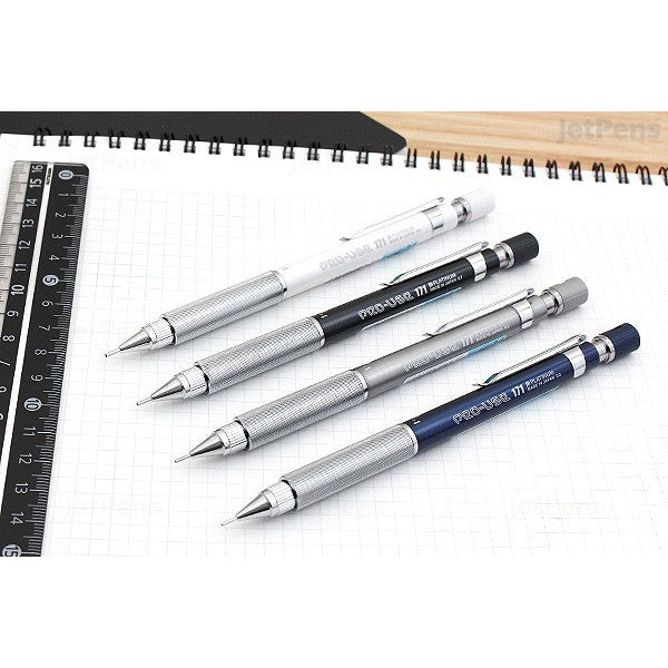 Platinum Pro-Use 171 Drafting Pencil Metal Grip Professional Mechanical Pencil (0.3mm 0.5mm 0.7mm 0.9mm)