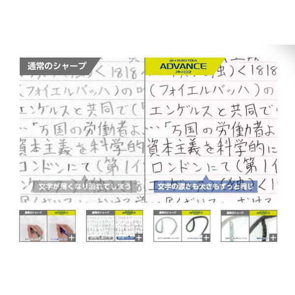 Uni Kuru Toga Advance Automatic Lead Rotation (2X rotation speed) Mechanical Pencil (0.5mm)