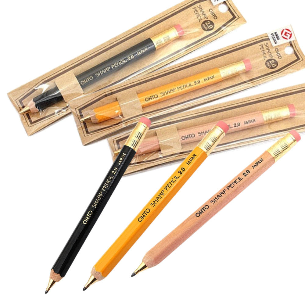 Ohto Wooden Mechanical Pencil Lead Holder - 2.0 mm