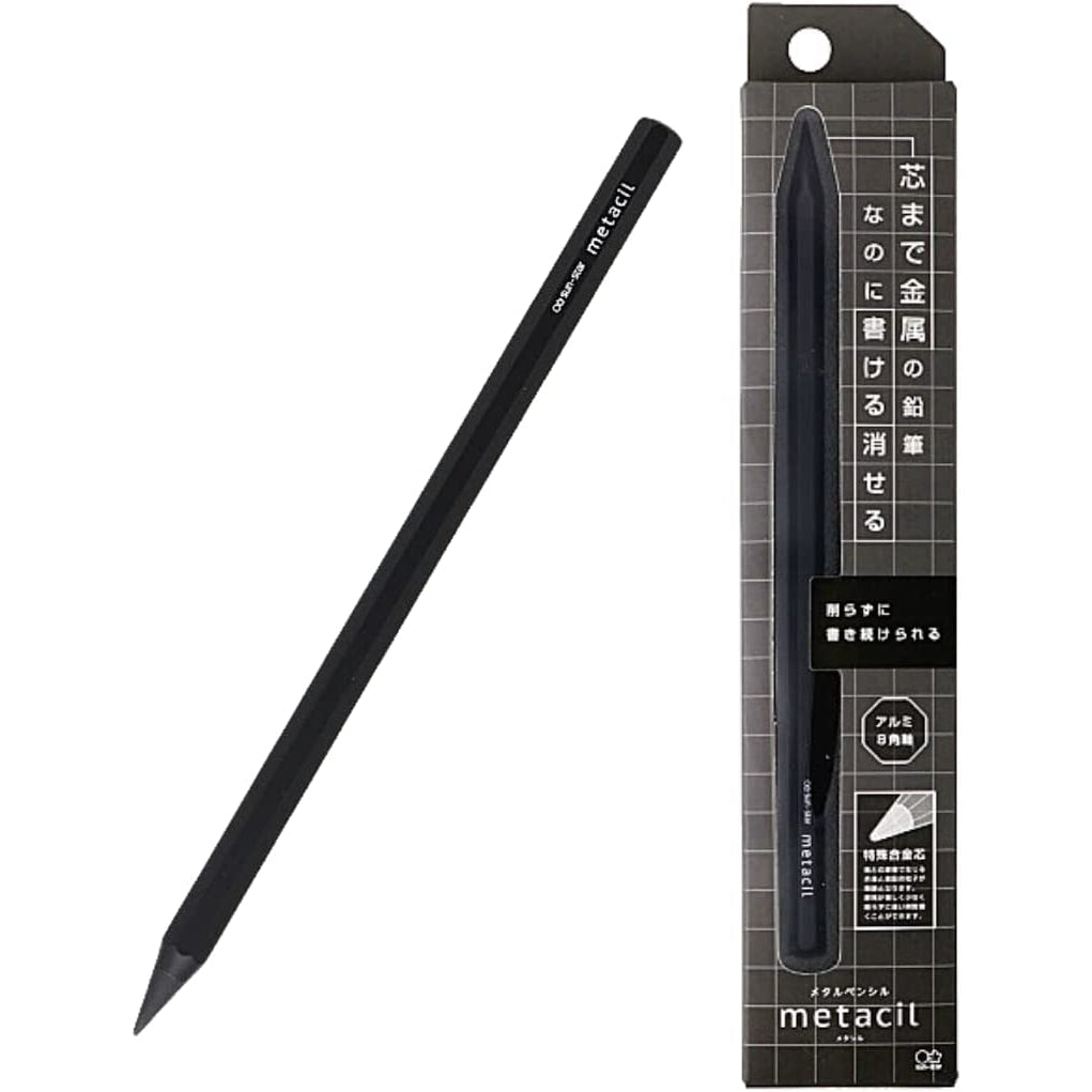Metacil Non sharpening Metal Pencil (Metal Body) for Artist Drawing, Sketching SUN-STAR Stylish Japan premium