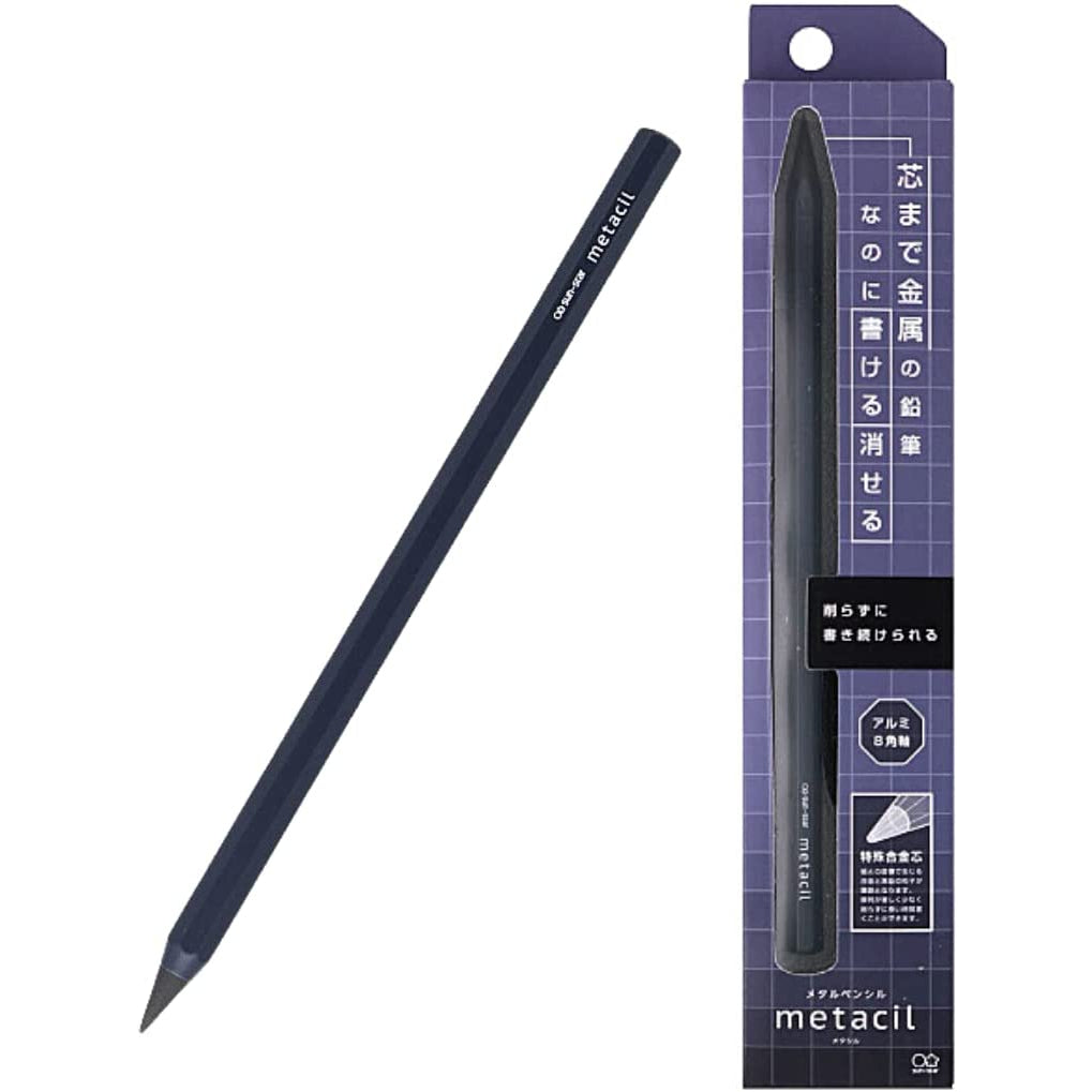 Metacil Non sharpening Metal Pencil (Metal Body) for Artist Drawing, Sketching SUN-STAR Stylish Japan premium