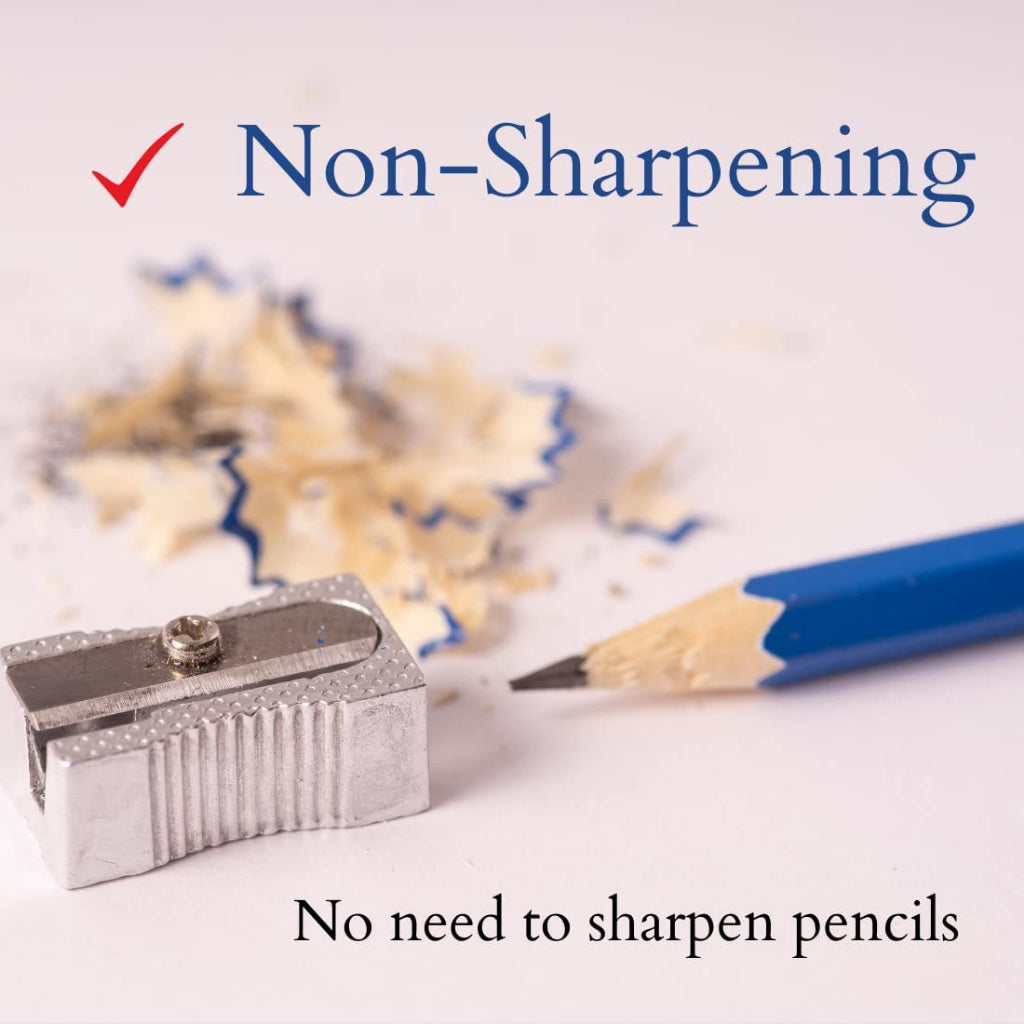 Metacil Non sharpening Metal Pencil (Metal Body) for Artist Drawing, Sketching SUN-STAR Stylish Japan premium