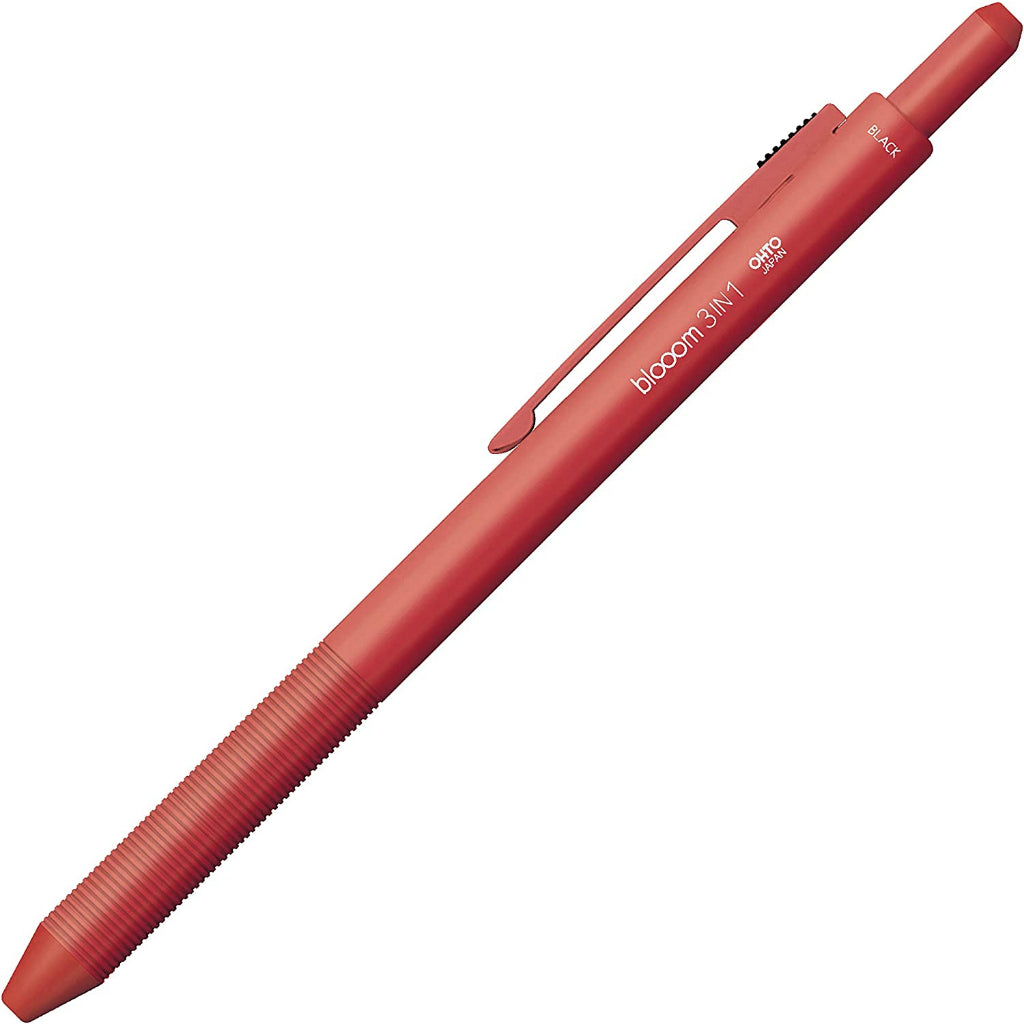 Ohto Bloom 3-in-1 2 Color 0.7 mm Ballpoint Multi Pen + 0.5 mm Pencil Premium Japan