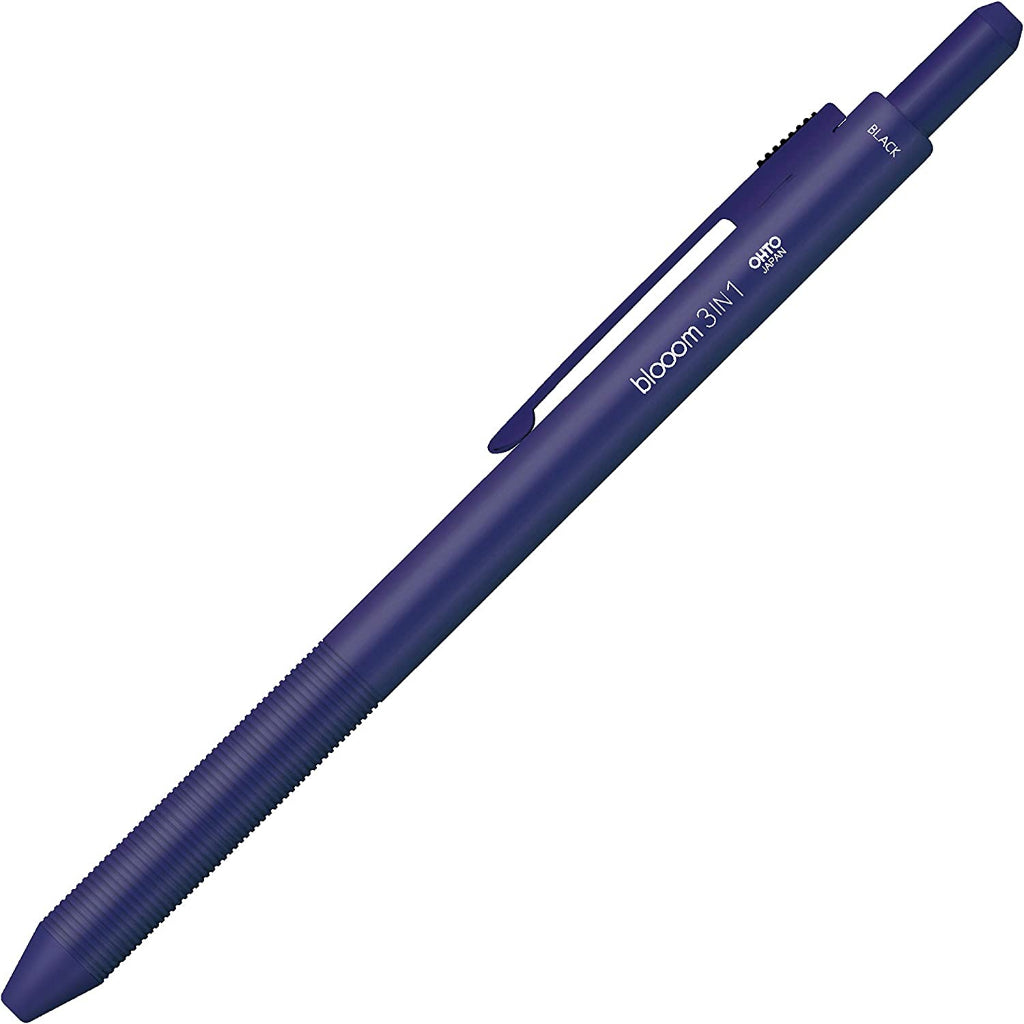 Ohto Bloom 3-in-1 2 Color 0.7 mm Ballpoint Multi Pen + 0.5 mm Pencil Premium Japan