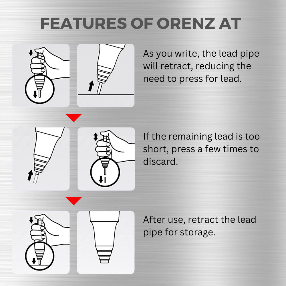 Pentel Orenz AT Dual Grip Mechanical Pencil - 0.5 mm Japan Premium Gifts
