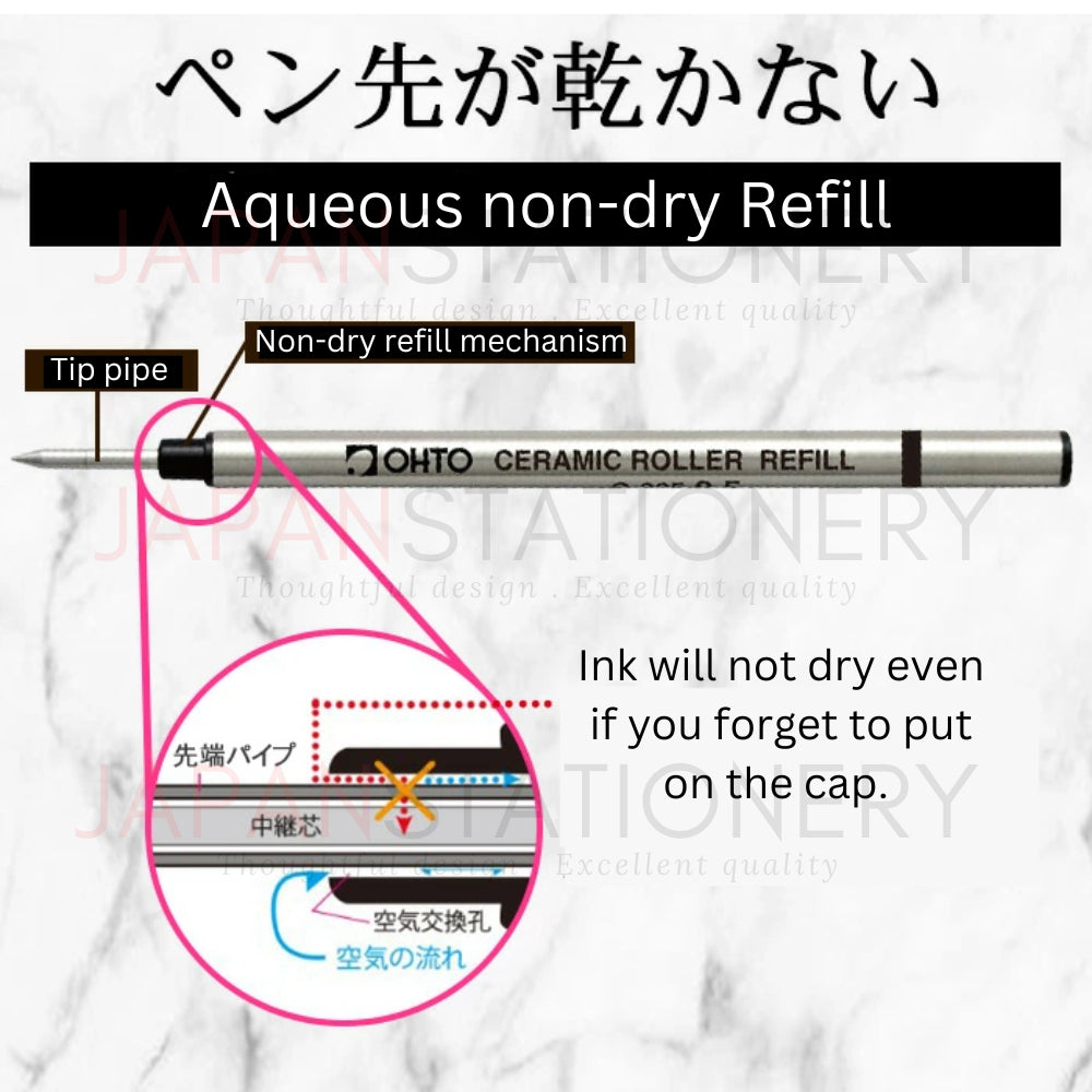 Ohto CR01 Ceramic Roller Pen Japan Signature Business Water Based