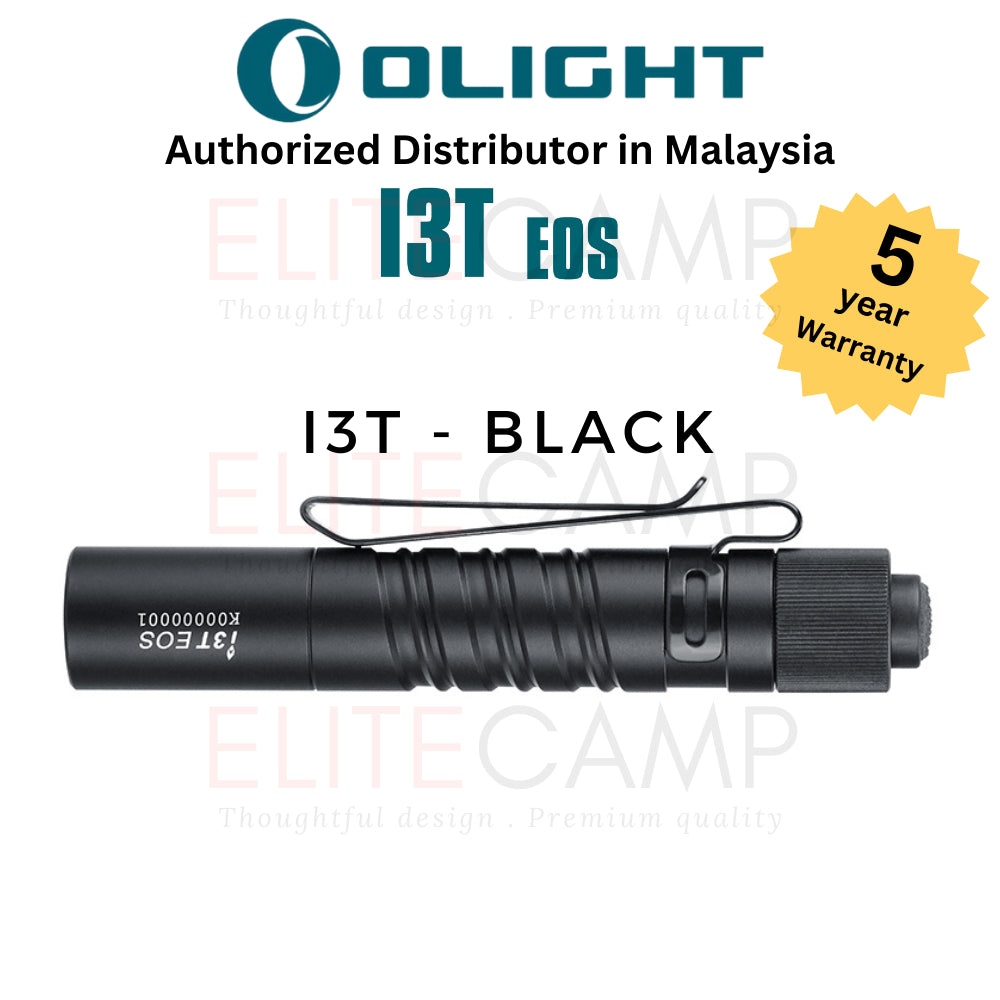 Olight i3T Small Flashlight Dual Outpot Slim EDC Camping Hiking Torchlight Small Portable
