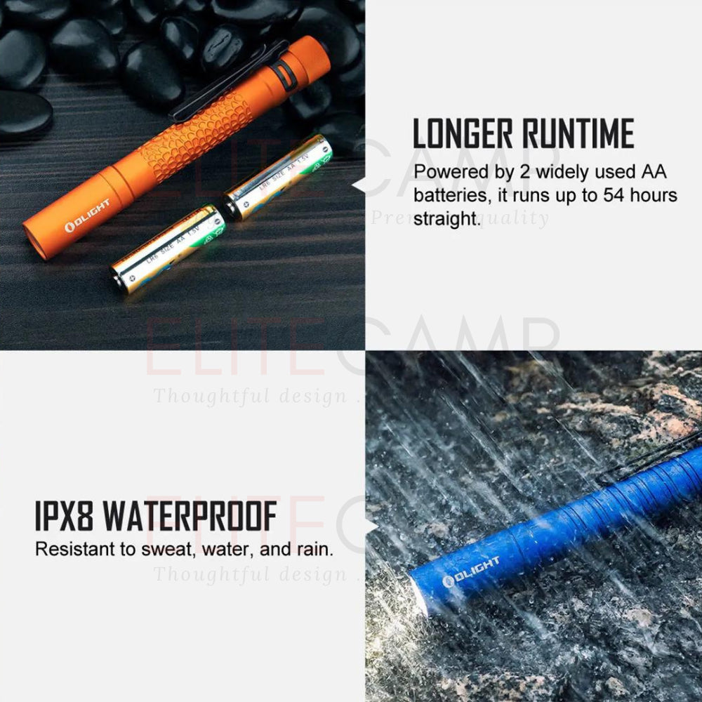 Olight i5T Plus EOS Rechargeable Tail-switch EDC Flashlight Camping Hiking Torchlight Small Portable