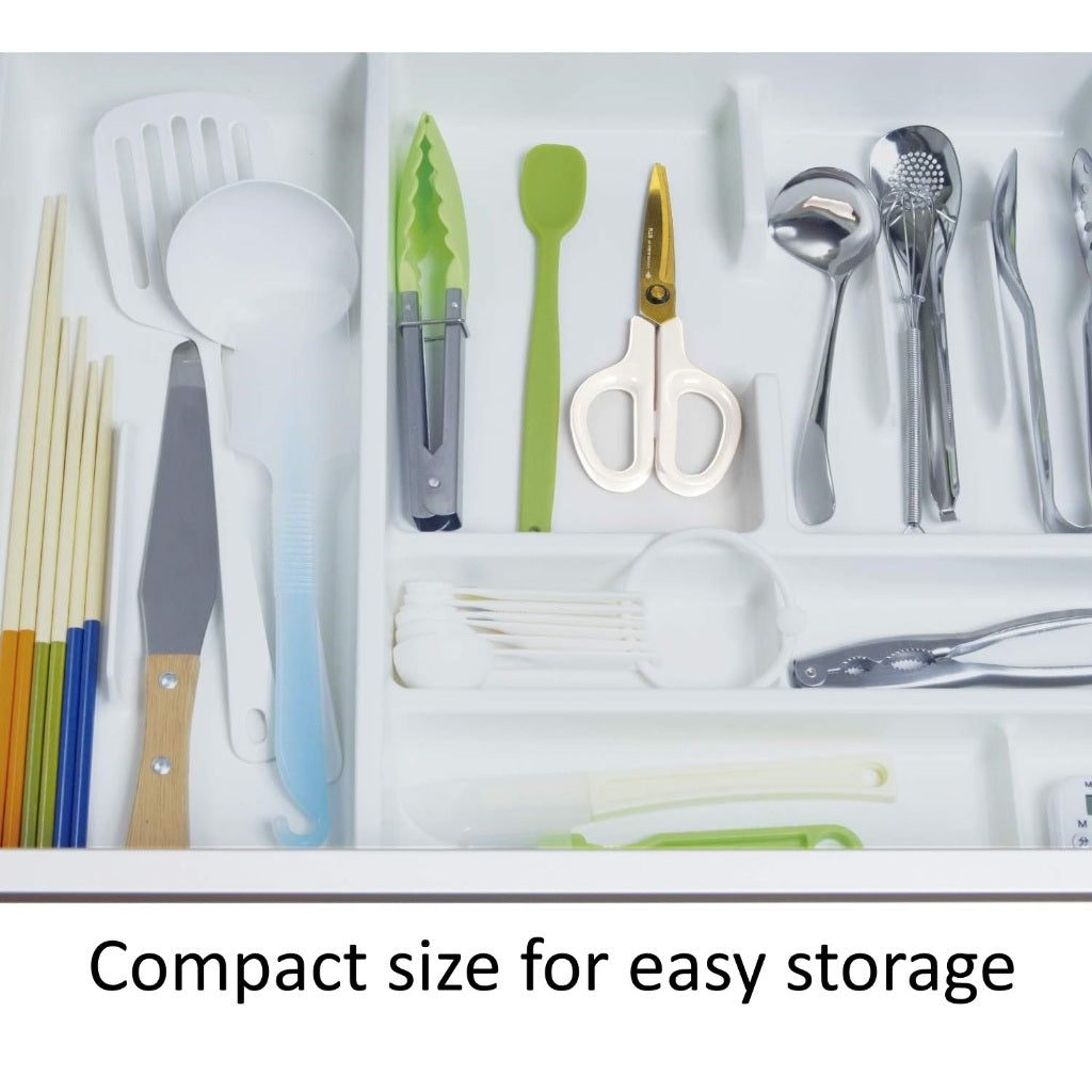Plus Kitchen Scissors Micro-serrated Titanium Coated blades cut packages ingredients Fitcut Curve