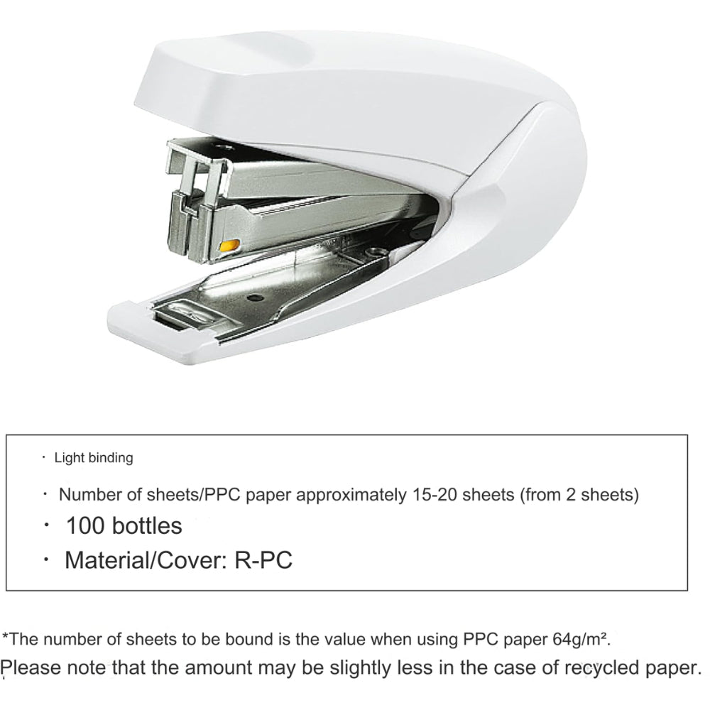 Kokuyo Latchkiss Stapler Lightweight and Easy Grip SL-M72B SL-M72P SL-M72W SL-M72YG