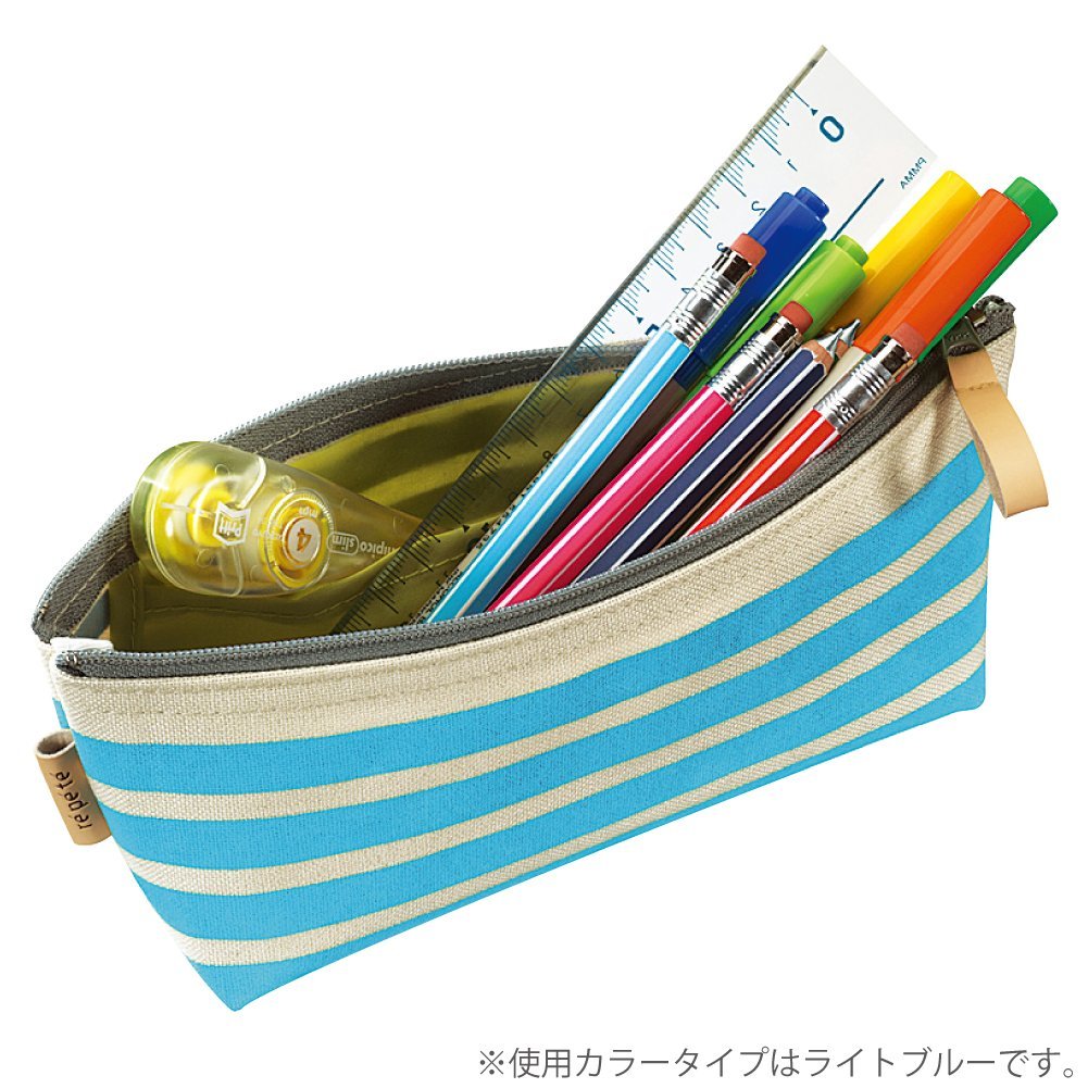 Kokuyo Repete Made Of Canvas With Bottom Gusset And Inner Pocket Pencil Case F-VBF101DB