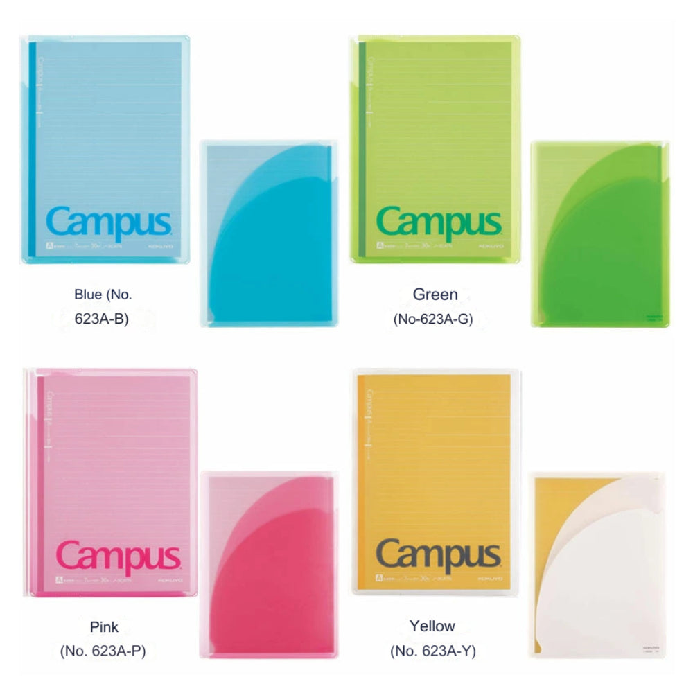 Kokuyo Campus Cover Notebook (with print storage pocket) γ-623A-B γ-623A-Y γ-621AN-B