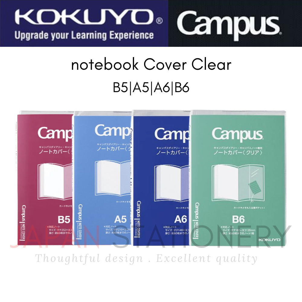 Kokuyo Campus Notebook/Diary Exclusive Notebook Cover Clear B5|A5|B6|A6 γ-CSC-B5 γ-CSC-A5 γ-CSC-B6 γ-CSC-A6