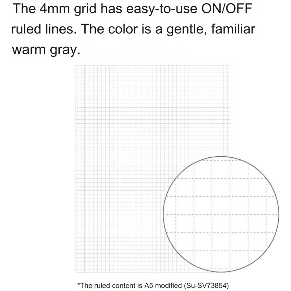 KOKUYO Sooofa Soft Ring Notebook 4 mm) Grid Ruled A5 B6 80 sheets ć¹-SV738S4-DM ć¹-SV738S4-G ć¹-SV738S4-LB