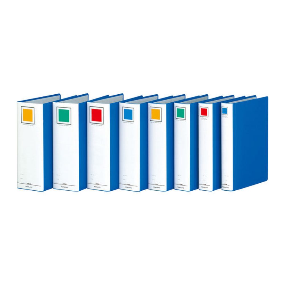 Kokuyo Tube File Eco Twin R A4 Vertical Binding Thickness 50mm Blue Double-sided Pipe File γ-RT630B γ-RT630C γ-RT640B