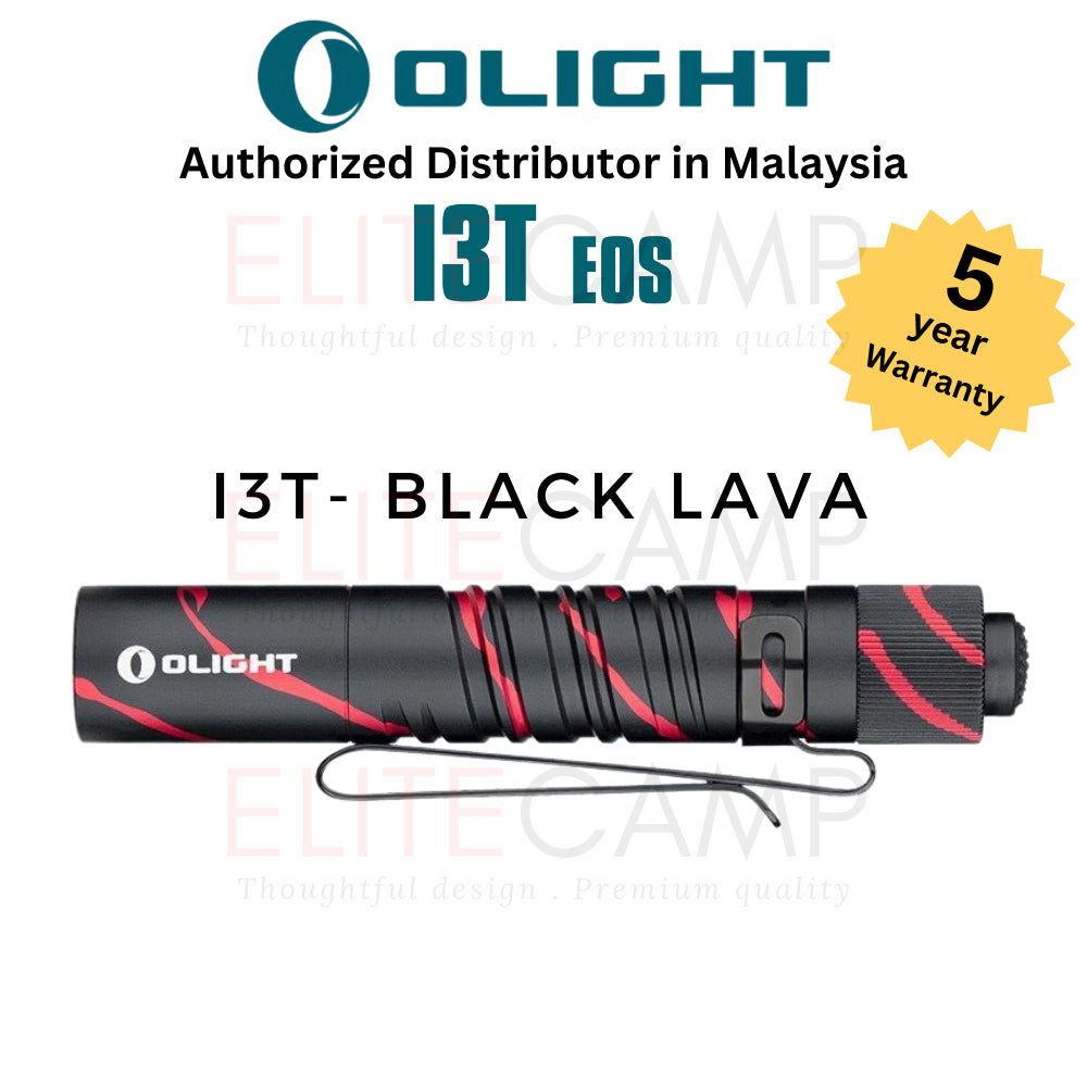 Olight i3T Small Flashlight Dual Outpot Slim EDC Camping Hiking Torchlight Small Portable