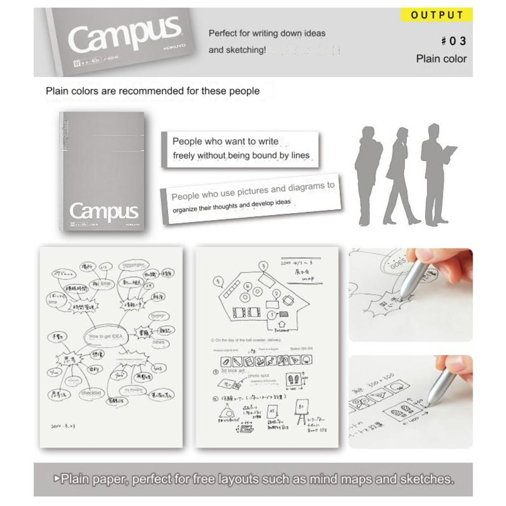 Kokuyo Adult Campus Notebook ノ-108W-M ノ-4W-M ス-T134W-M ス-T113W-M ス-T223W-M