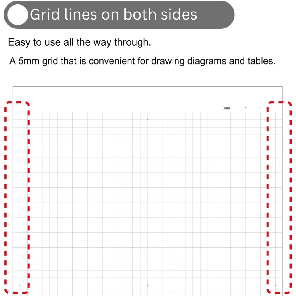 Kokuyo Campus Notepad Grid Ruled Cut Off A4|A7|A5|B5 70 Sheets レ-M747S5-D レ-M737S5-D レ-M727S5-D メ-M777S5-D