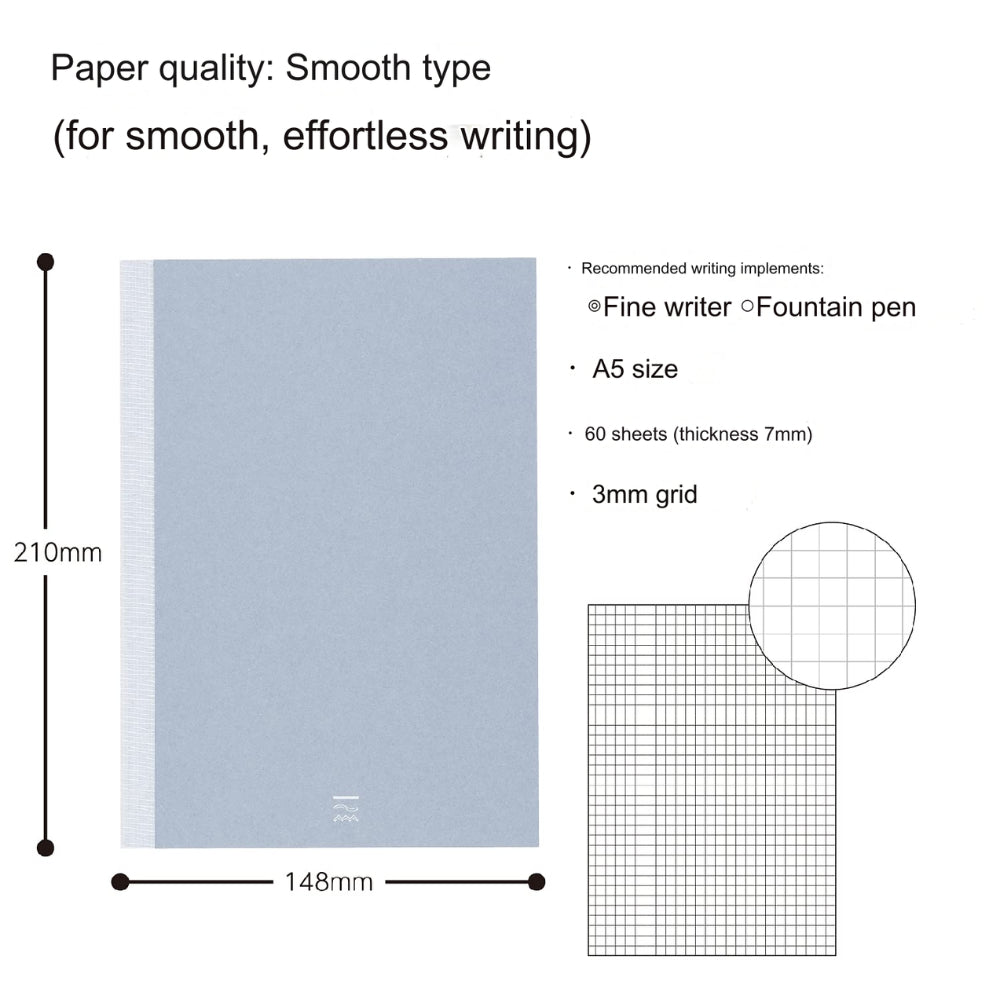 Kokuyo Perpanep Notebook Tsuru Sara Zara 3mm|4mm|5mm|6mm 60 Sheets PER-MT106S3M PER-MT106WT4M PER-MS106WT4M