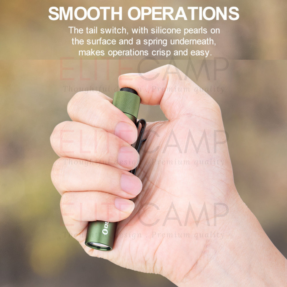 Olight i3T Small Flashlight Dual Outpot Slim EDC Camping Hiking Torchlight Small Portable
