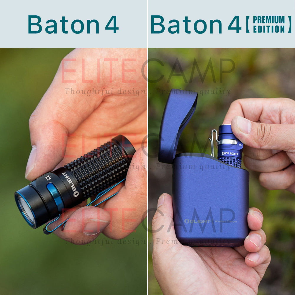Olight Baton 4 Powerful EDC Flashlight 1300 Lumens Rechargeable Water Proof Camping Hiking Torch