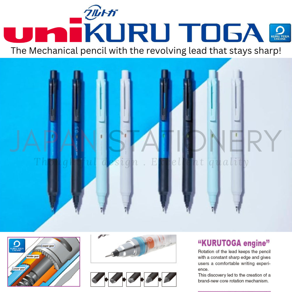New Kuru Toga KS Uni Japan Mechanical Pencil Lead Self-rotating M3/5-KS Upgraded Version 0.3mm/0.5mm