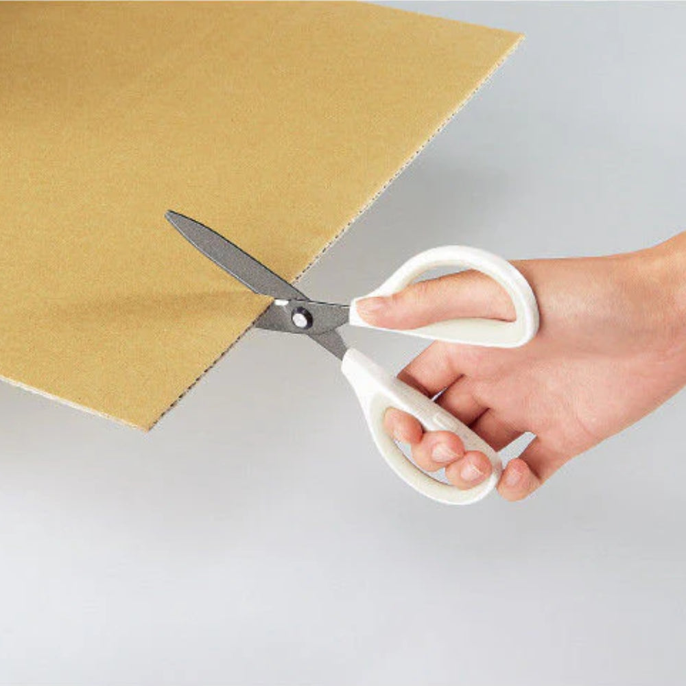 Kokuyo Saxa Fluorine Coated Glueless Blade Scissors with Safety Cap HASA-PF280B PF280P PF280W