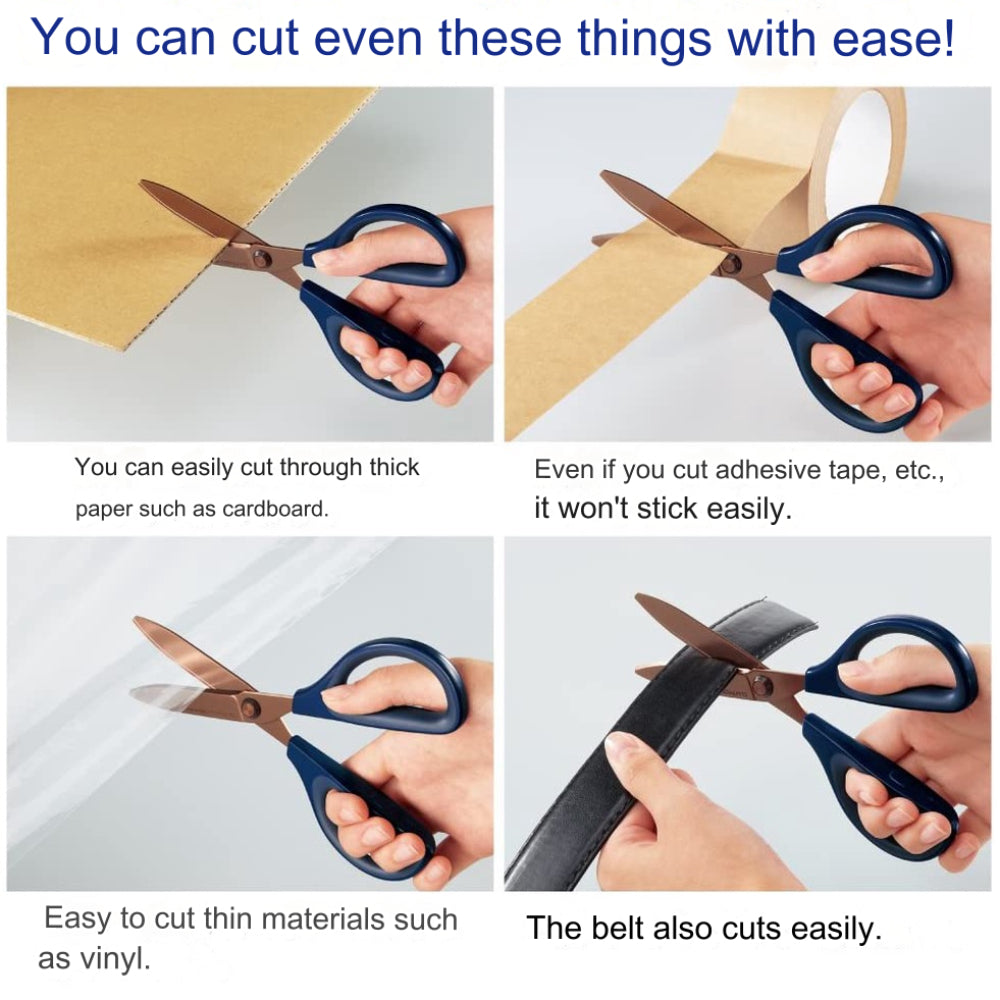 Kokuyo Saxa Titanium Glueless Blade Scissors with Safety Cap HASA-P240D PH240D 240DM
