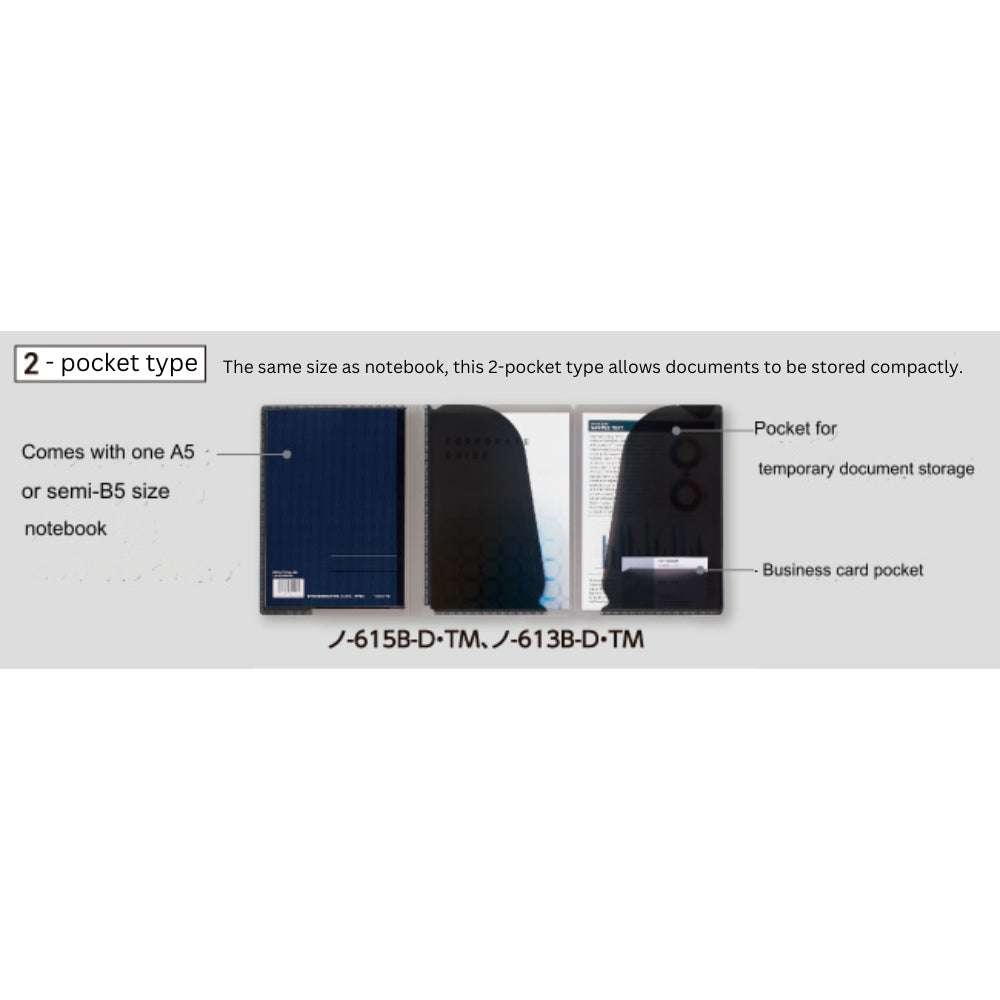 Kokuyo Campus notebook Notebook Document Storage Cover A4|B5|A5 γ-611AN-TM γ-612B-D γ-613B-D γ-615B-D