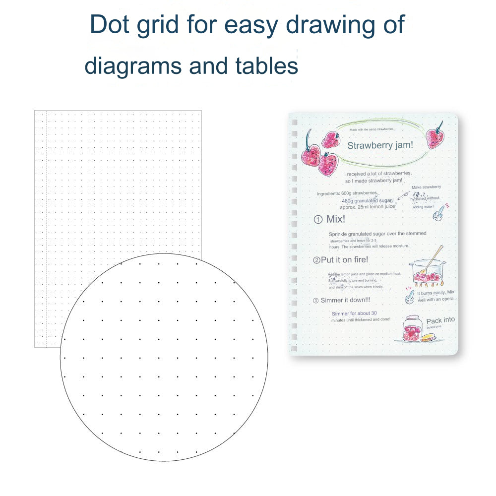 Kokuyo Soft Ring Dotted Graph Notebook A5|A5|B6|A6|A7 80 Sheets ス-SV508WT-T ス-SV538WT-T ス-SV548WT-T ス-SV558WT-T