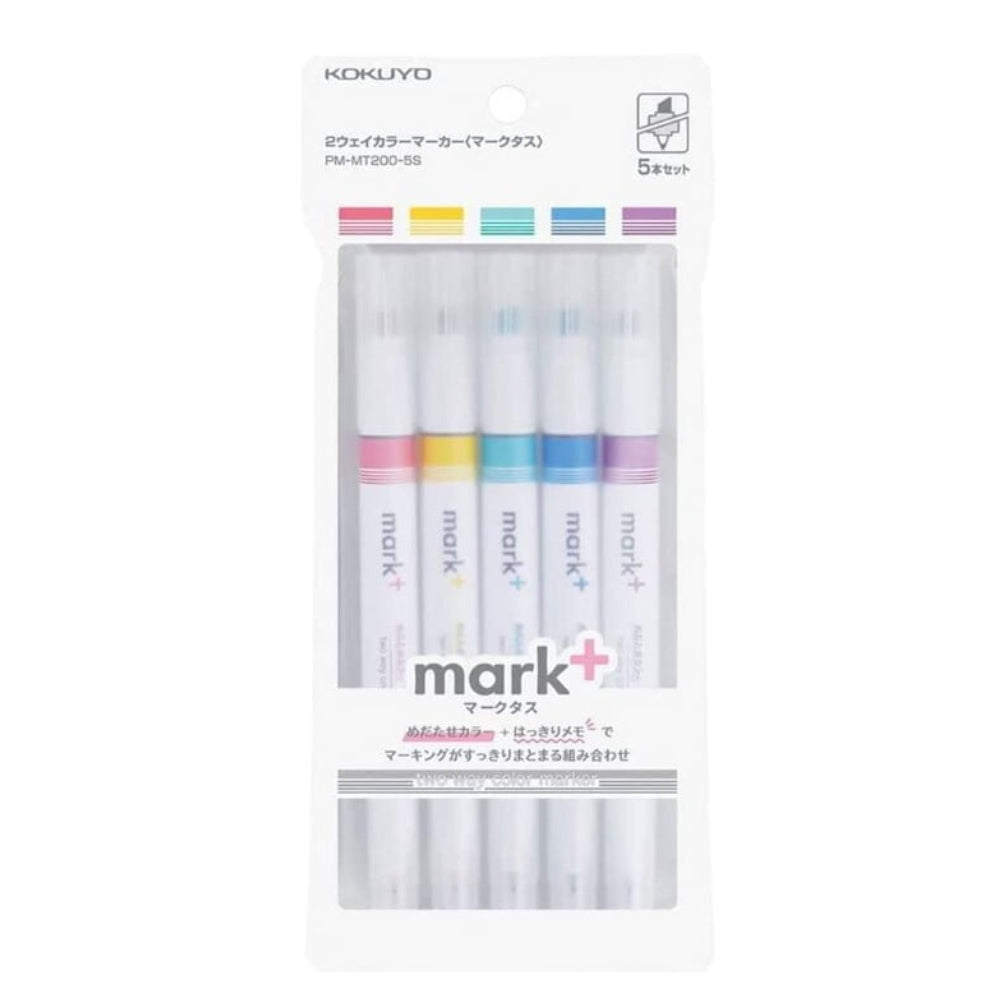 Kokuyo PM-MT200 Mark+ Two Way Color Highlighter Fineliner Marker PM-MT200LG PM-MT200K PM-MT200G PM-MT200DB PM-MT200P
