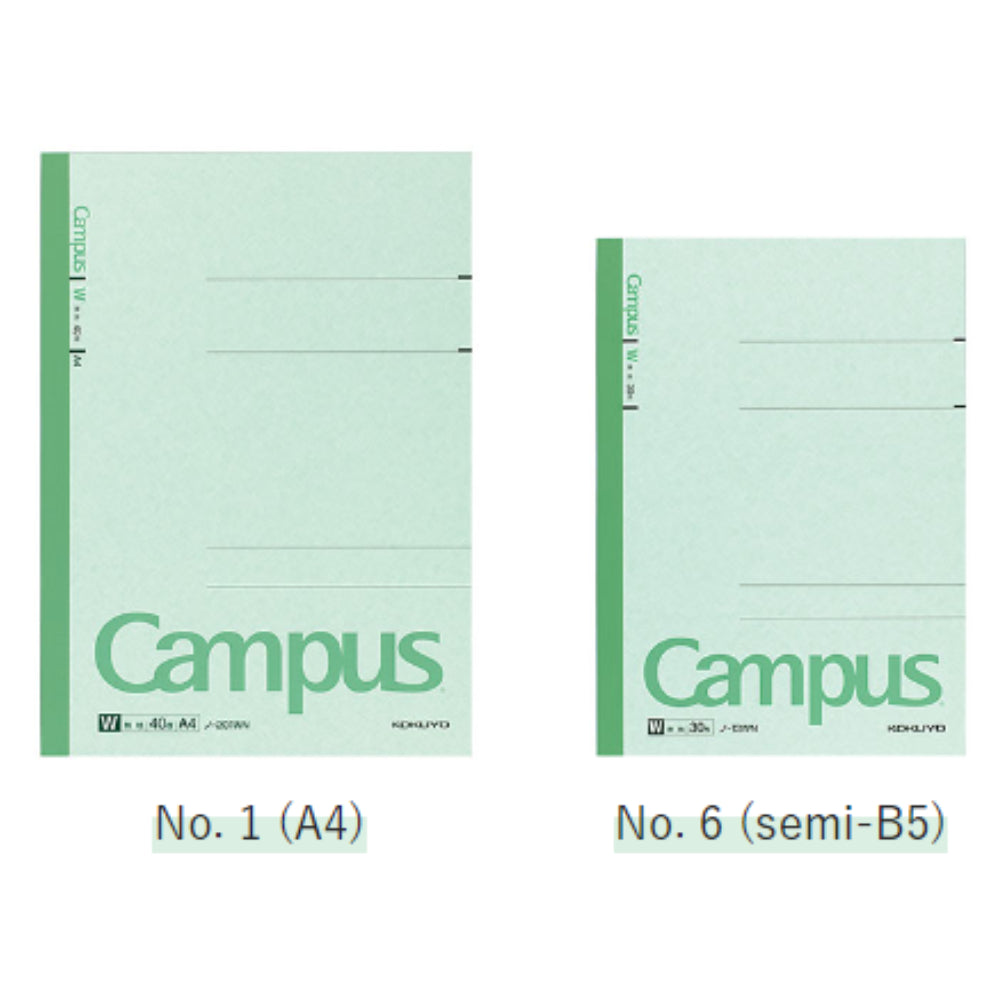 Kokuyo Campus Notebook Special Ruled B5 A4 Grid, English Practice, Vertical, Plain Ruled 30-40 Sheets γ-13S5 γ-201S5