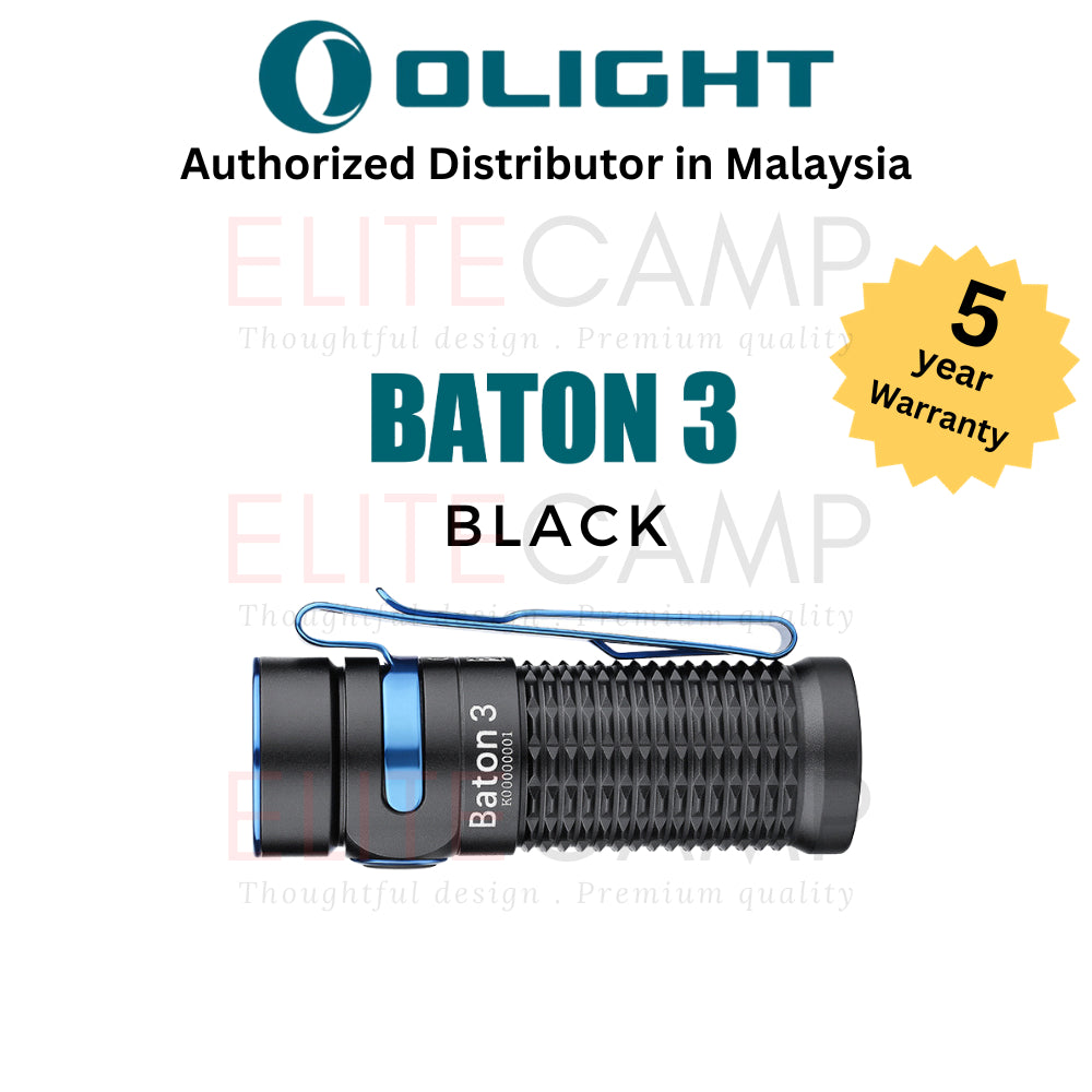 Olight Baton 3 (Pro) (Pro Max) Rechargeable Water Proof Magnetic Flash Light Camping Hiking Emergency EDC Torch Light