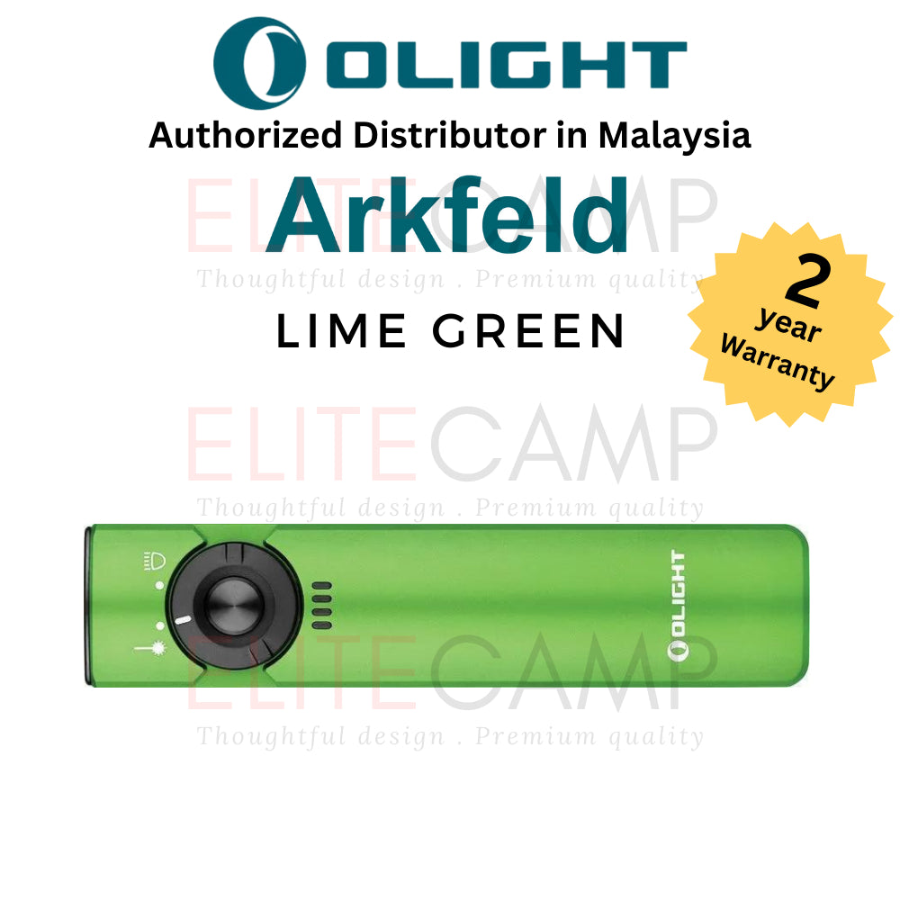 Olight Arkfeld Green Laser & White Light Dual Slim Flashlight Waterproof Torchlight Camping Hiking Compact Torch Flash