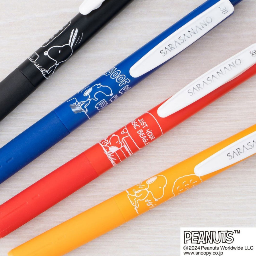 Zebra Sarasa Nano Snoopy Collaboration Vintage Single 0.3mm/0.38mm