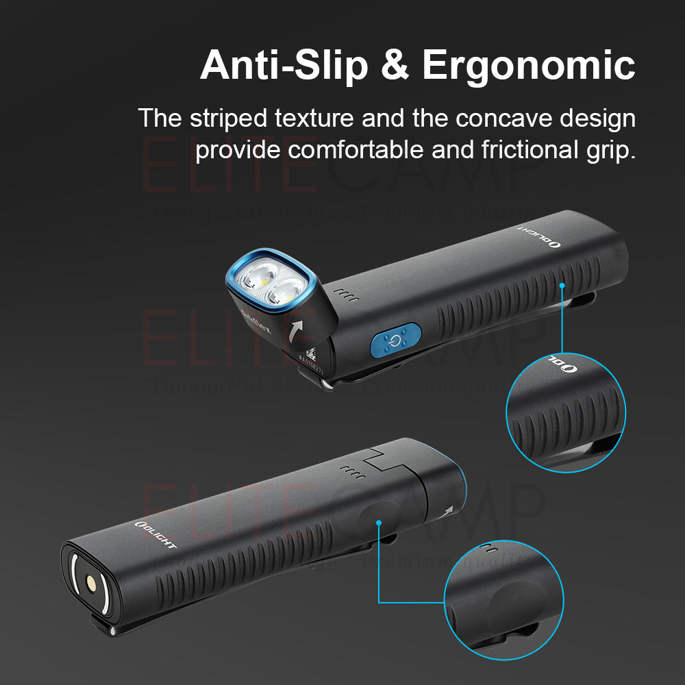 Olight Arkflex 90 Degree Rotating Head EDC Flashlight 1000 Lumens 85 Meters