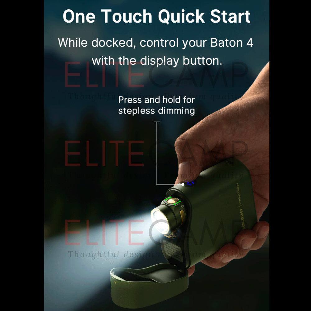 Olight Baton 4 Powerful EDC Flashlight 1300 Lumens Rechargeable Water Proof Camping Hiking Torch
