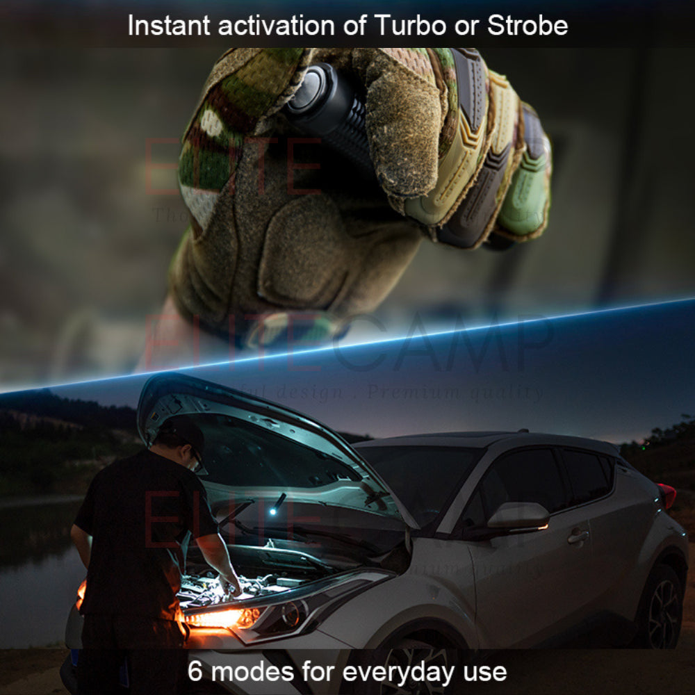 Olight Warrior Mini 3 Rechargeable Tactical Flashlight Waterproof Torchlight Camping Hiking Compact Torch Flash