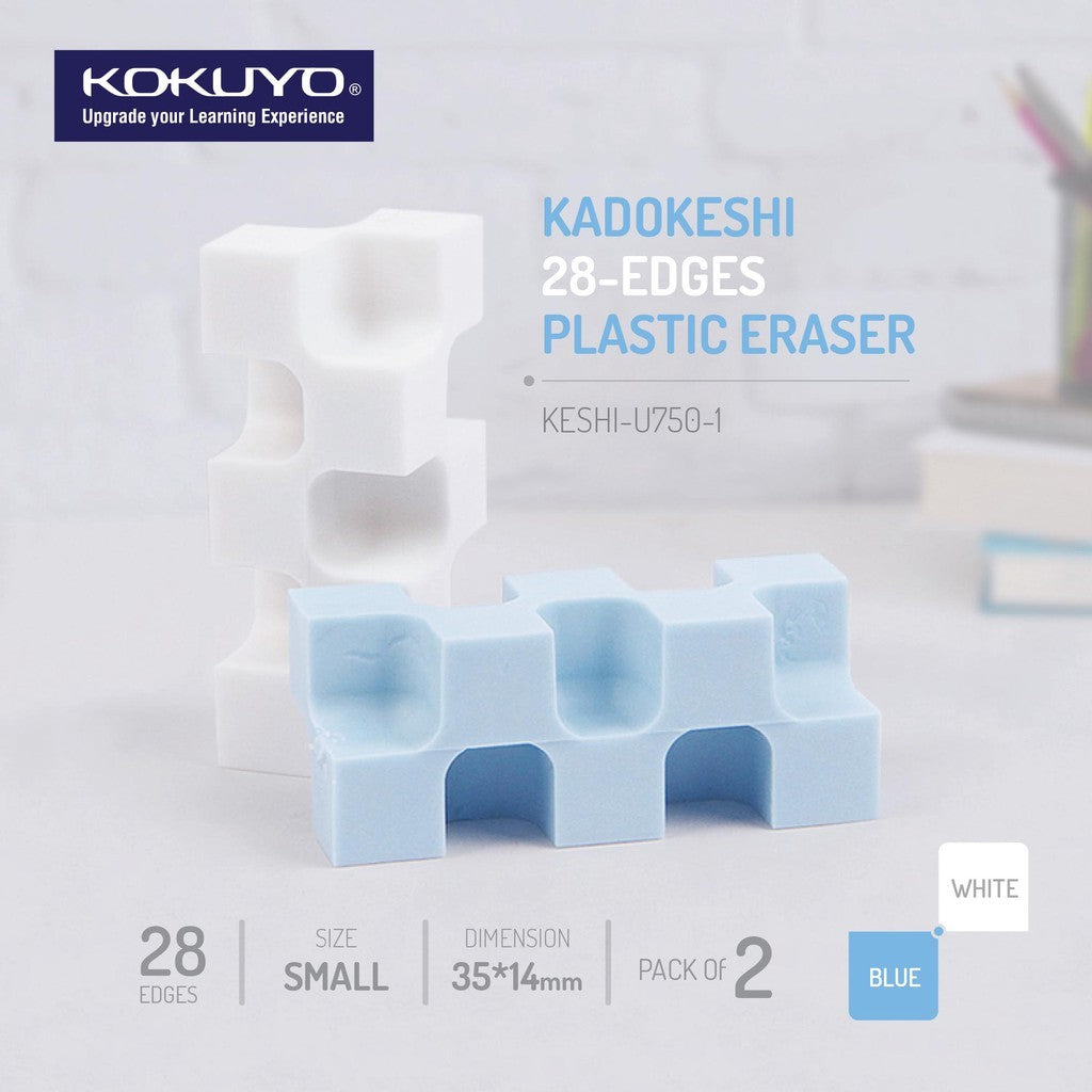 Kokuyo Kadokeshi 28-Edges Eraser