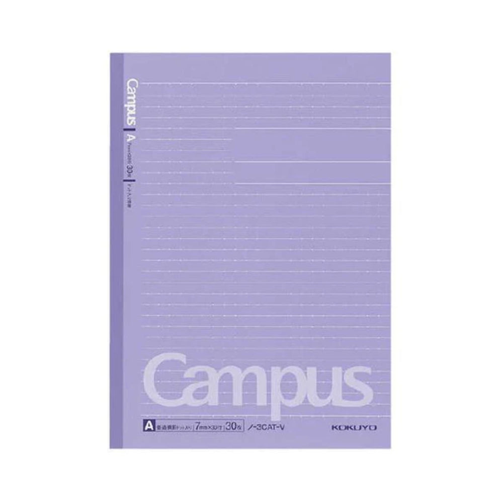 KOKUYO Campus Notebook Color Cover with Dots, Ruled Width 7mm γ-3CAT-B γ-203CATN-B γ-3CBT-B