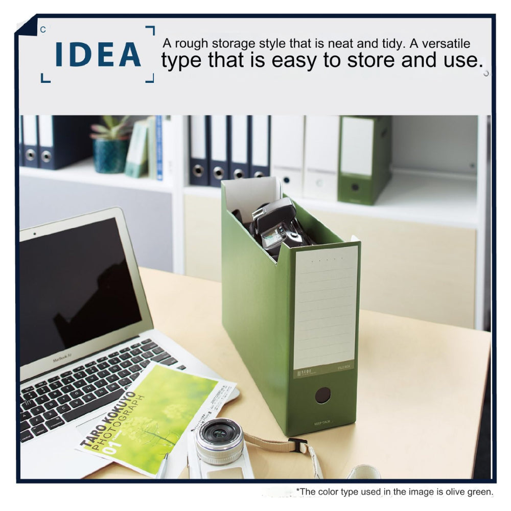 KOKUYO File Box <NEOS> A4 Vertical/Horizontal 2-Way Type A4-NELF-B A4-NELF-D A4-NELF-DB A4-NELF-DG A4-NELF-R A4-NELF-W