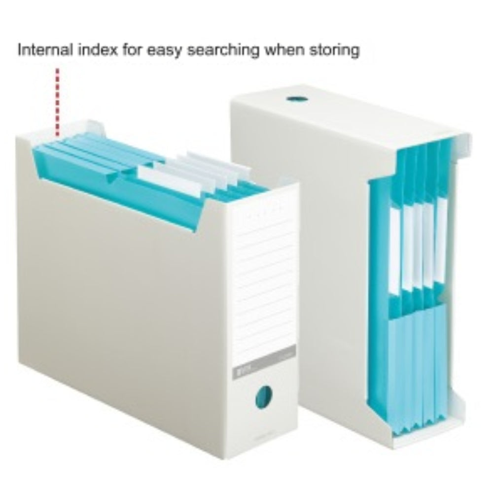 KOKUYO File Box <NEOS> A4 Vertical/Horizontal 2-Way Type A4-NELF-B A4-NELF-D A4-NELF-DB A4-NELF-DG A4-NELF-R A4-NELF-W