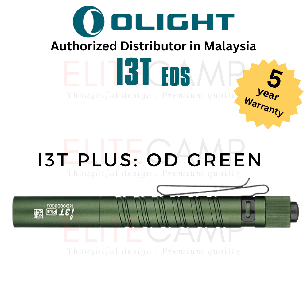 Olight i3T Small Flashlight Dual Outpot Slim EDC Camping Hiking Torchlight Small Portable