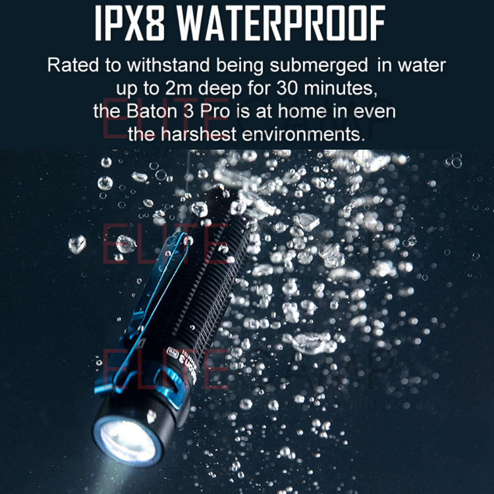 Olight Baton 3 (Pro) (Pro Max) Rechargeable Water Proof Magnetic Flash Light Camping Hiking Emergency EDC Torch Light