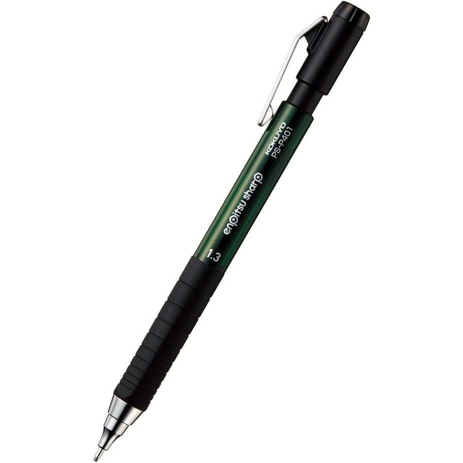 Kokuyo Enpitsu Thick Lead Mechanical Pencil Metal or Rubber Grip Sharp - Type M or MX Writing