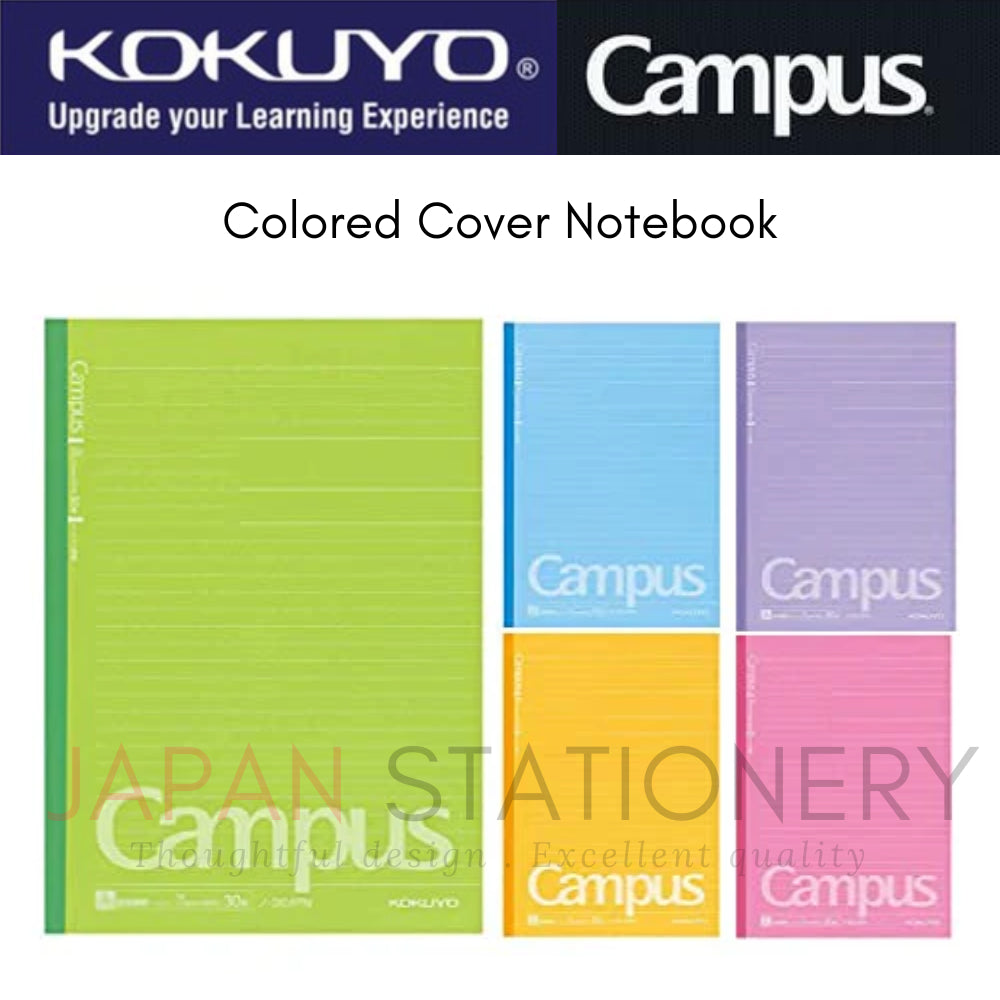 Kokuyo Campus Notebook 5 Colored Cover Semi-B5 Normal-Medium Line 30 Sheets 6mm 7mm ノ-3CAN-B ノ-3CBN-B