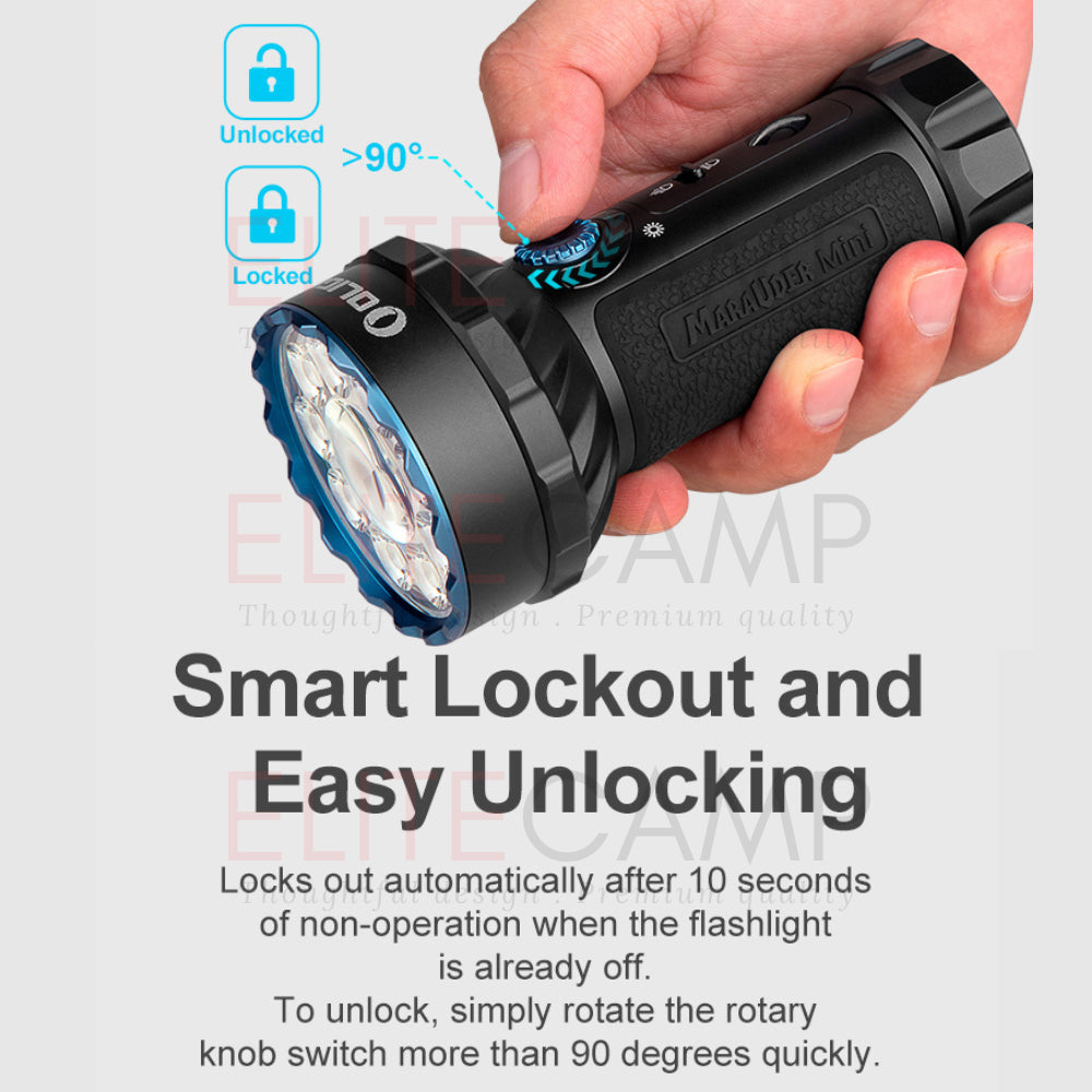 Olight Marauder Mini Search and Rescue Camping Hiking Emergency Flashlight Waterproof Torchlight Compact Torch Flash