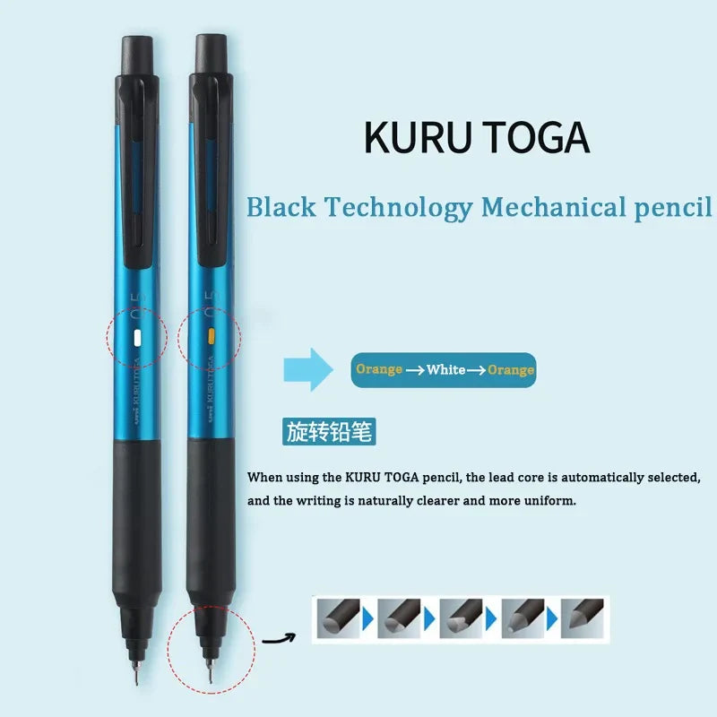 New Kuru Toga KS Uni Japan Mechanical Pencil Lead Self-rotating M3/5-KS Upgraded Version 0.3mm/0.5mm