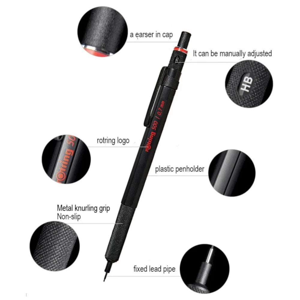 Rotring 500 Special Color Edition Drafting Mechanical Pencil 0.5mm