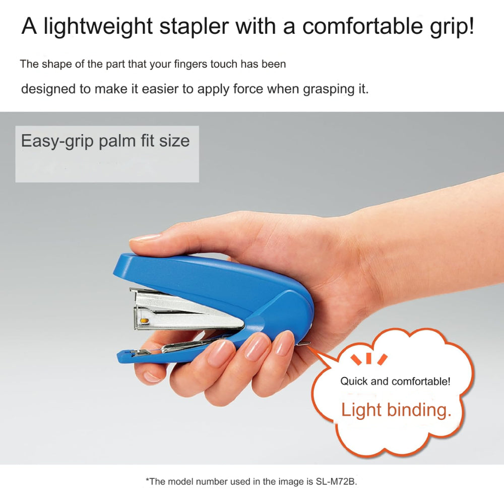 Kokuyo Latchkiss Stapler Lightweight and Easy Grip SL-M72B SL-M72P SL-M72W SL-M72YG
